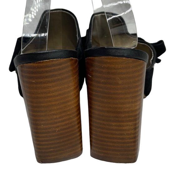 Sam Edelman 8 Yumi suede mule heels black - Picture 7 of 9